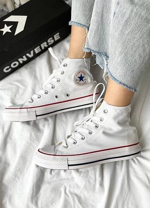 Кеди білі високі converse all star high 40