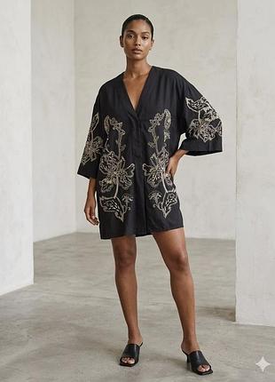 Сукня- кімоно з вишивкою h&m