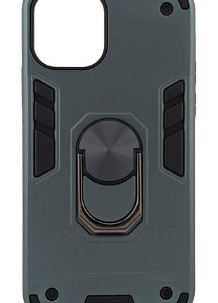 Чехол armored ring для apple iphone 11 pro противоударный с подставкой кольцо зеленый (общий вырез)