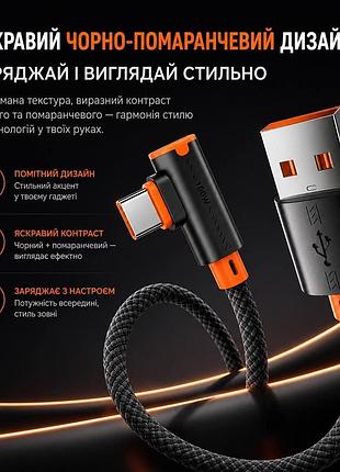 Кабель 2м usb c 100w провод шнур для смартфонов планшетов с надежной защитой от перегибов 5