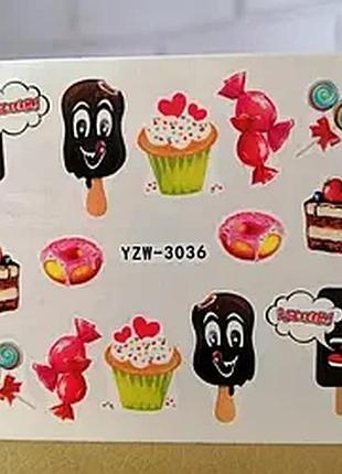 Слайдери для нігтів, водяні наклейки для дизайну нігтів