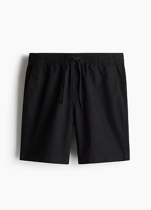 Чоловічі бавовняні шорти regular fit h&m