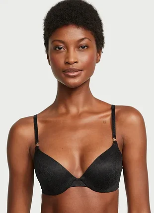 Чорний пуш-ап бюстгальтер victoria's secret very sexy icon demi 36d 🖤 80d