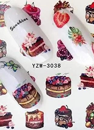 Слайдери для нігтів, водяні наклейки для дизайну нігтів