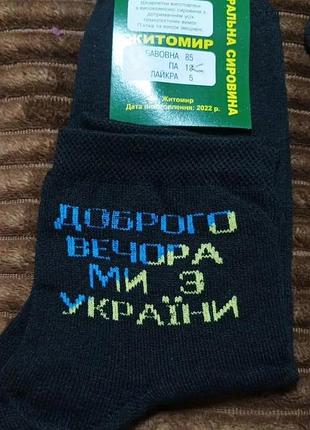 Жіночі шкарпетки "доброго вечора ми з ..." розмір 36-40