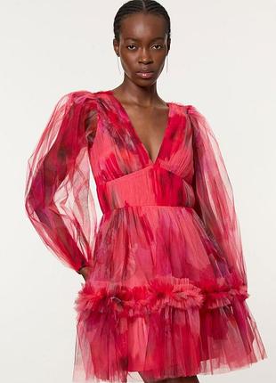 Неймовірна повітряна міні-сукня karen millen з фатину (tulle mini dress)