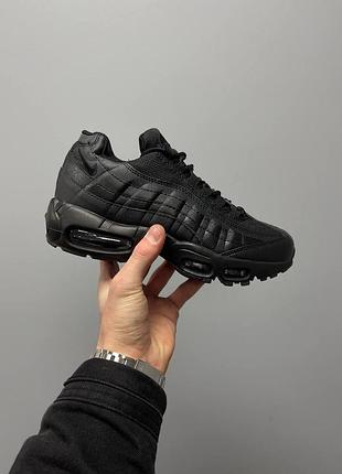 Чорні кросівки найк ейр макс 95 чоловічі nike air max 95 black 42