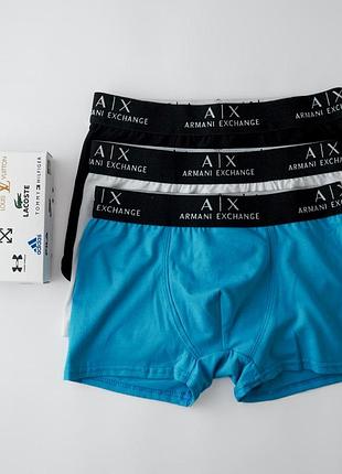 Мужские хлопковые трусы в упаковке armani подарочный набор качественных мужских трусов боксеров xxl