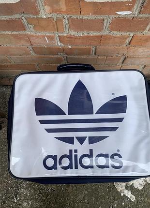 Сумка adidas 1987 року випуску біла з синім
