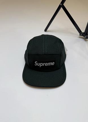 Supreme snapback cap / суприм кепка бейсболка пятипанелька снепбек с плоским козырьком зеленая