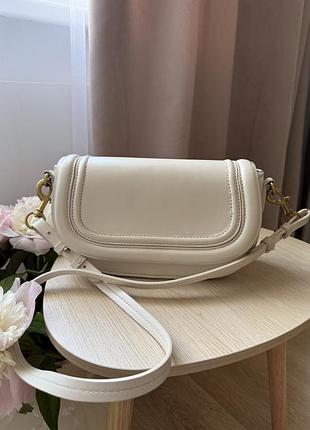 Бежева сумка жіноча zara