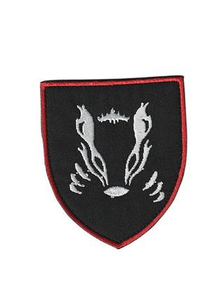 Шеврон військовий / армійський, 41 омбр , на чорному, на липучці, 8 см* 7 см