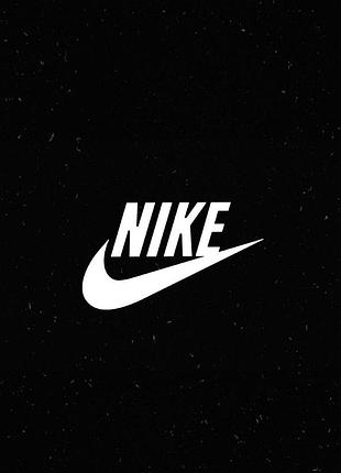 Принт nike+галочка білий