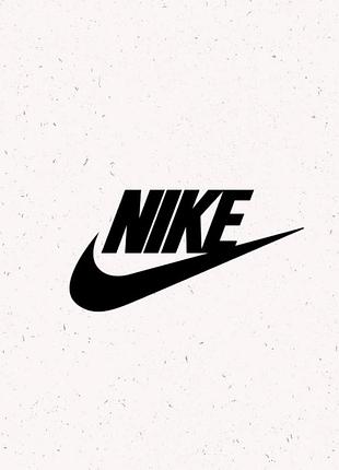Принт nike+галочка чорний