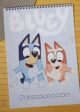 Розмальовка блуї bluey а4 (28933)