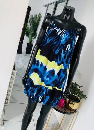 Яркое летнее платье superdry с принтом