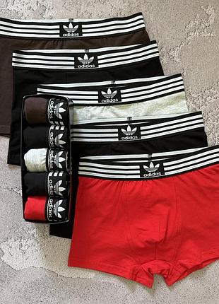 Трусы боксеры мужские adidas 5шт комплект трусов адидас fellix xxxl