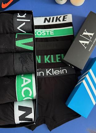 Комплект трусов боксеров мужских calvin klein lacosta nike tommy xxl
