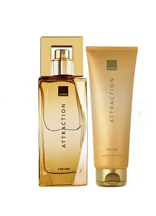 Парфумний набір avon attraction для неї: аромат avon attraction 50 мл + лосьйон 125 мл