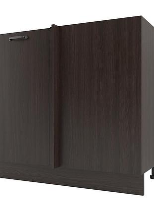 Тумба на кухню кутова 880х464х820 мм, без стільниці. нижній кухонний кутовий модуль 88 см венге