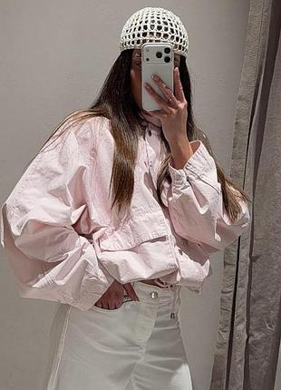Вітрівка з капюшоном zara
