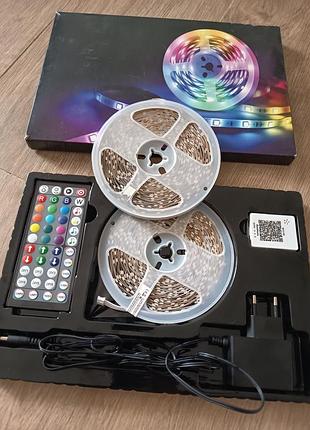 Світлодіодна led стрічка rgb 30 метрів з пультом та керуванням — ідеальне освітлення для дому