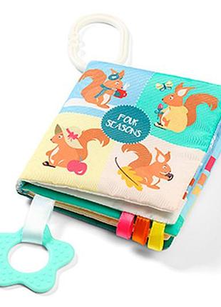 Розвиваюча книжка 1511 "пори року" м'яка babyono