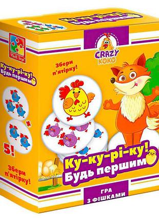 Настільна гра "crazy koko. ку-ку-рі-ку!" vt8025-08 vladitoys