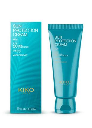 Водостойкий солнцезащитный крем kiko milano sun protection cream spf 50 50 ml