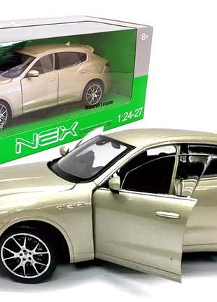 Машина металл 24078w "welly"1:24 maserati levante, 2кольора,в кор.23*11*10см