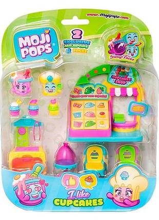 Игровой набор moji pops капкейк-кафэ (2 фигурки, аксессуары) pmpsb216in50 magic box