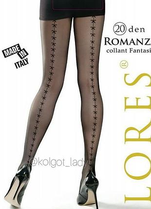 Фантазийные колготки с задним швом