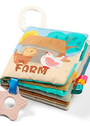 Розвиваюча м'яка книжечка 1512 "на фермі" /"babyono"