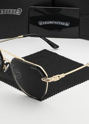 Чоловічі сонцезахисні окуляри chrome hearts