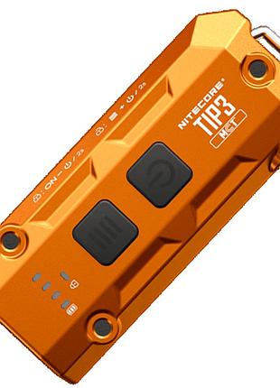 Ліхтар наключний nitecore tip3 mct (4xuhe led, 720 люмен, 5 режимів, usb-c), помаранчевий