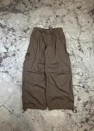 Широкі карго штани bershka, baggy bershka pants на утяжках, оригінал, size l