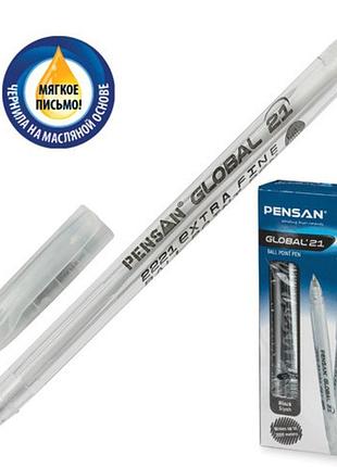 Ручка global `21 pensan толщина 0,5mm) черная паста