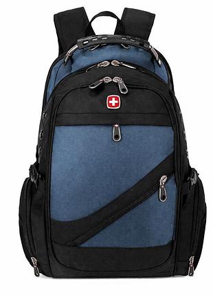 Рюкзак, швейцарский рюкзак, swissgear 8810, туристический рюкзак, рюкзак для ноутбука синий