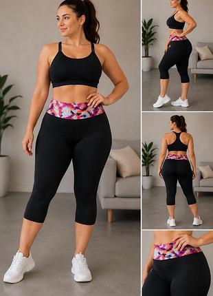 Корректирующие бриджи hot shapers розы / леггинсы женские для спорта, фитнеса, прогулок размер l