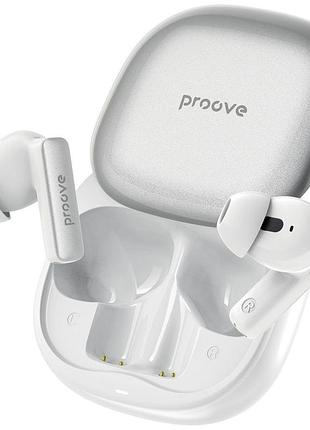 Беспроводные наушники proove nolimit tws with hybrid anc (app) white/silver
