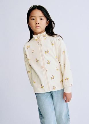 Флісова кофта дитяча фліска h&m hm для дівчинки 3