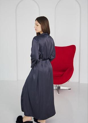 Женский длинный шелковый халат р.s,m,l,xl.