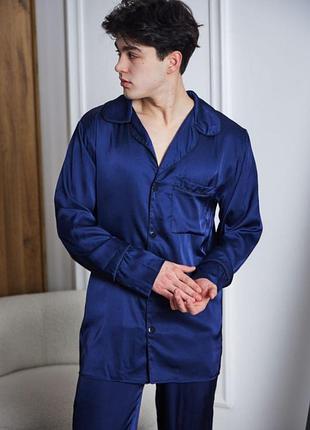 Чоловіча піжама шовкова домашній костюм р.s,m,l,xl