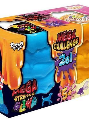 Слайм fls-03-01u "mega stretch & fluffy slime" в коробке 2 шт. danko