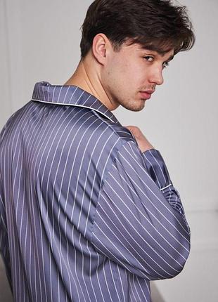 Чоловіча піжама шовкова домашній костюм р.s,m,l,xl