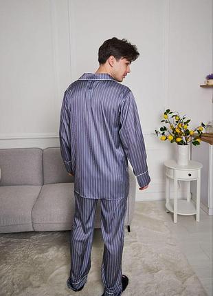 Чоловіча піжама шовкова домашній костюм р.s,m,l,xl