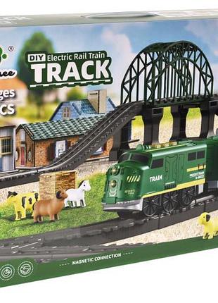 Залізна дорога au8663 на батарейках, в коробці р.52x11x35 см yg toys