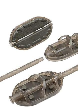 Кормушка флэт разборная быстросъемная проф-монтаж qts fast flat feeder m 60г