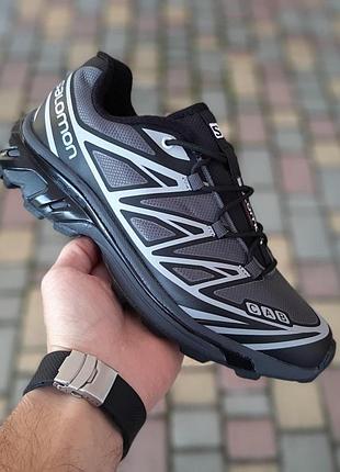 Чоловічі зимові кросівки salomon xt-6 темно сірі низькі чоловічі теплі термо кросівки саломон 44(28см)