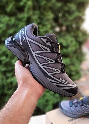 Чоловічі зимові термо кросівки salomon xt-6 світло-сірі чоловічі теплі термо кросівки саломон xt6 44 (28 см)